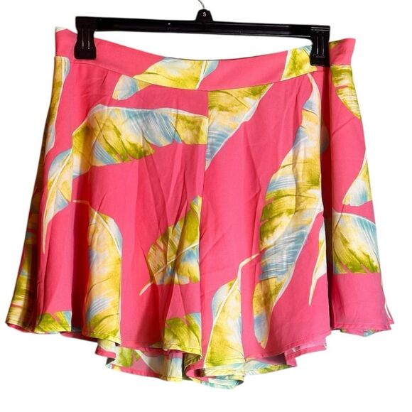 Adrienne Tropical Tendencies Pink and Yellow Flowy Shorts Size 3X NWT 📦 - Picture 1 of 7